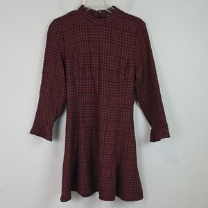 zara burgundy skater dress 8 burgundy dresses from Zara under 50 to wear this Christmas